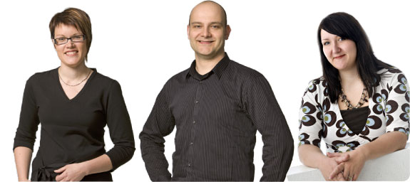 Kati Aalto, Pasi Virtanen ja Suvi Valtonen